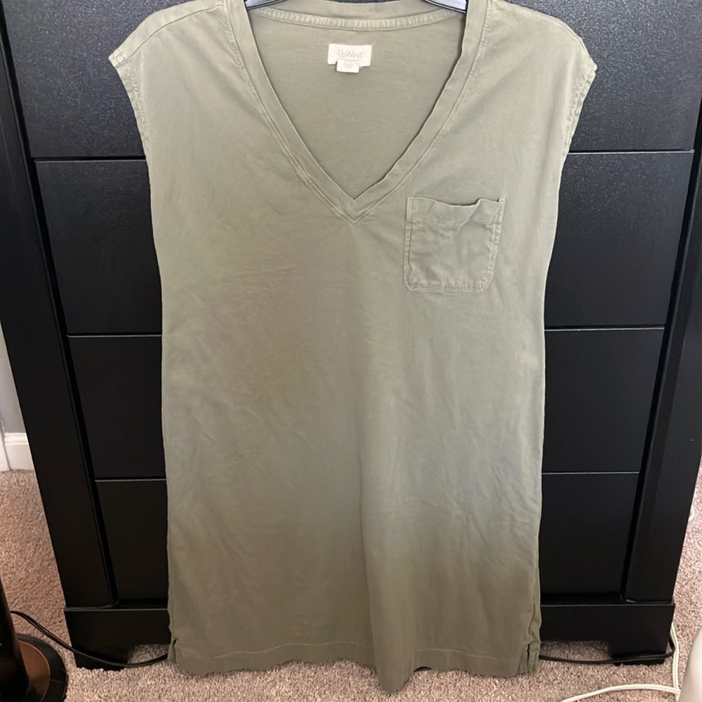 UpWest Olive Midi Dress
